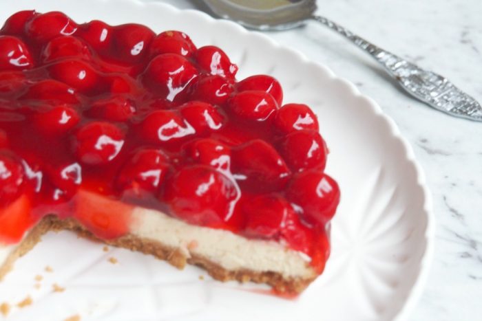 Baked Cherry Cheesecake 5