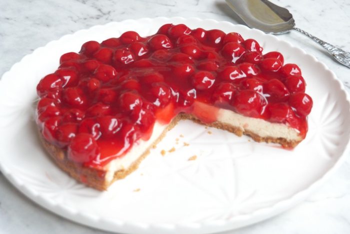 Baked Cherry Cheesecake 4