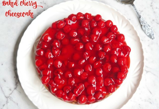 Baked Cherry Cheesecake