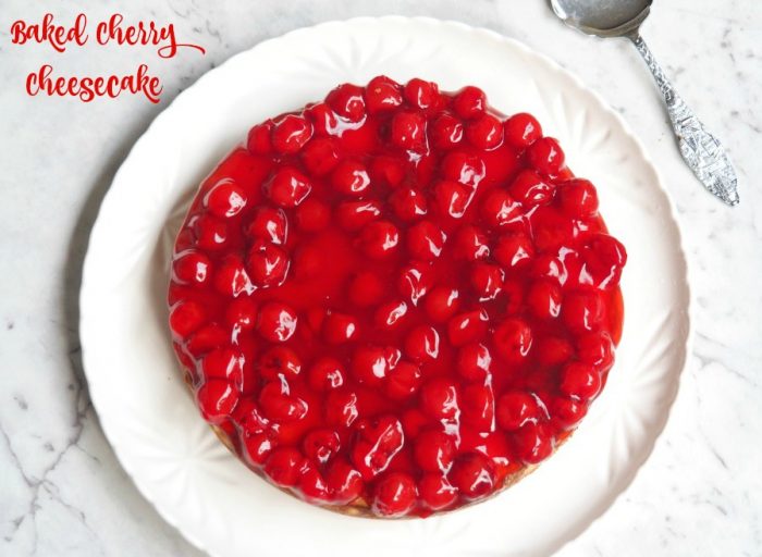 Baked Cherry Cheesecake 