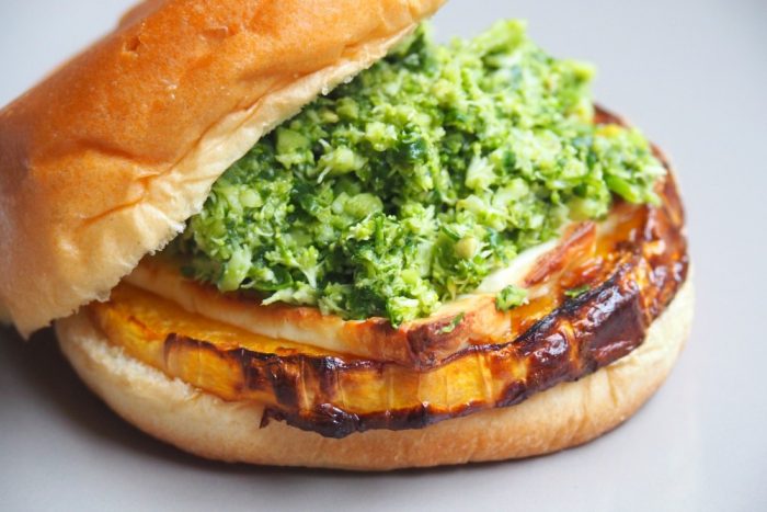 Butternut and Halloumi Burgers with Green Tabouli 4