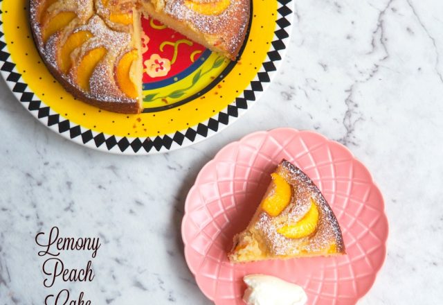 Lemony Peach Cake