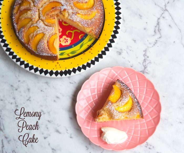 Lemony Peach Cake