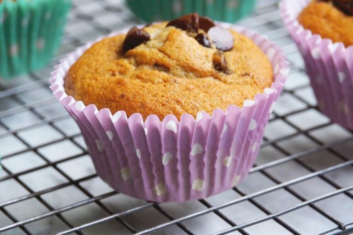 Choc Chip Banana Muffins 2