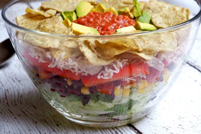 Layered Chicken Taco Salad 2