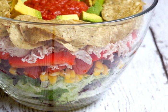 Layered Chicken Taco Salad 3