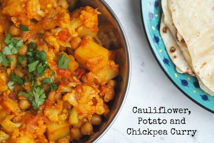 Cauliflower, Potato and Chickpea Curry