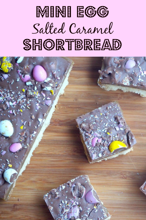 Mini Egg Salted Caramel Shortbread pin