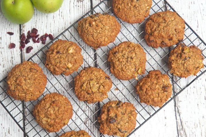 Apple and Cranberry Breakfast Cookies 4