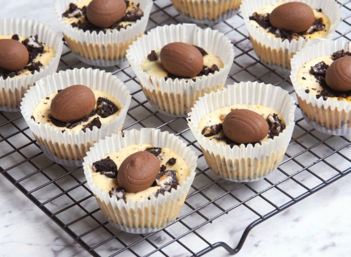 Oreo Egg Mini Cheesecakes