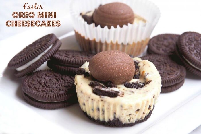 Easter Oreo Mini Cheesecakes