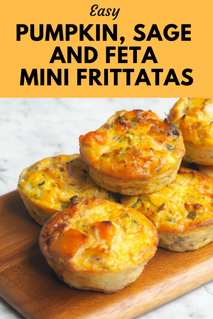 Pumpkin, Sage and Feta Mini Frittatas - The Annoyed Thyroid