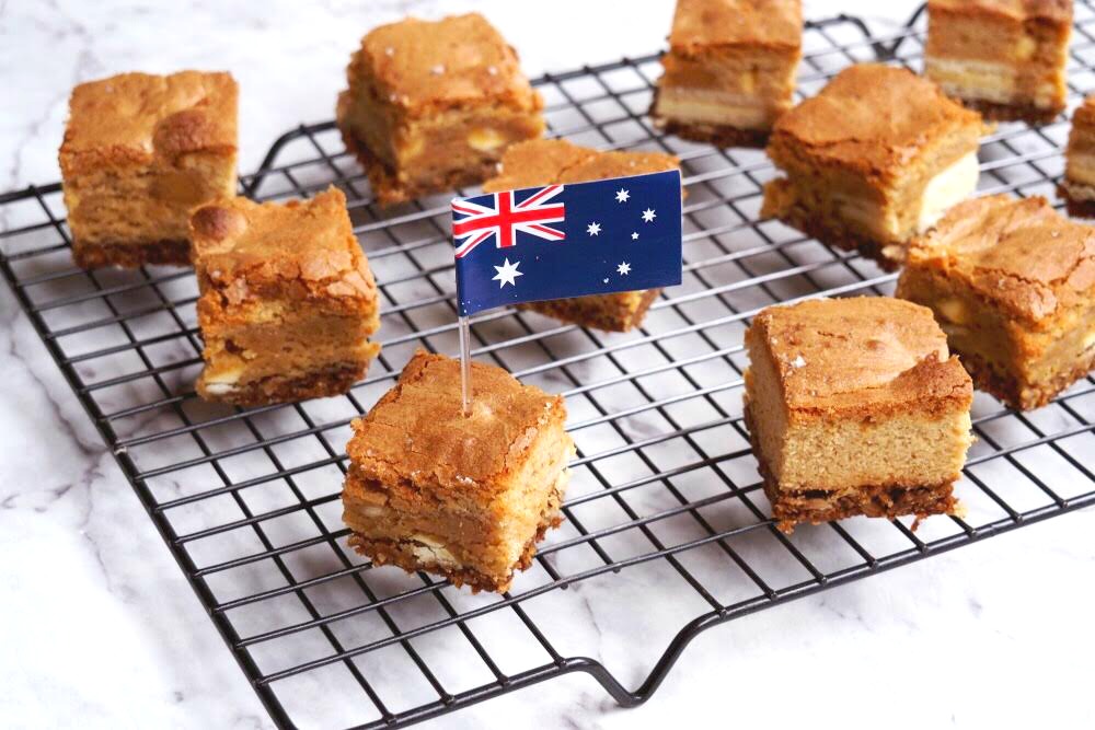 Ultimate Australian Anzac Blondies