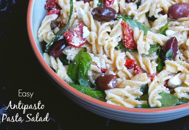 Meatless Monday – Easy Antipasto Pasta Salad