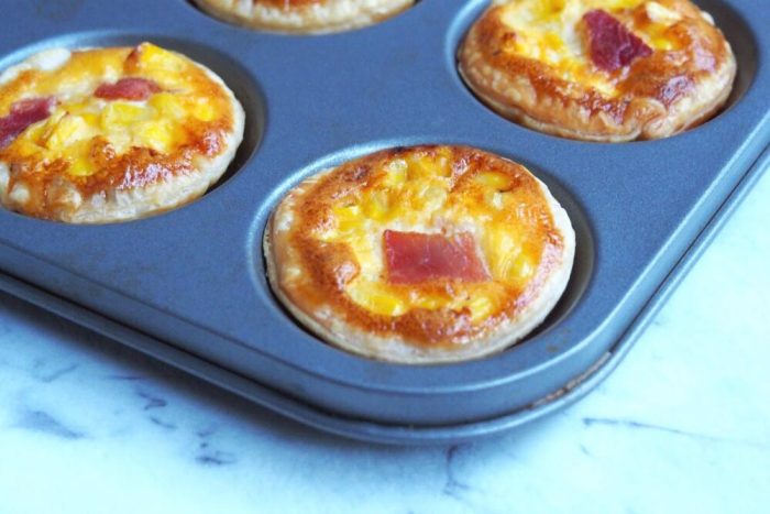 Mini Ham and Corn Quiche