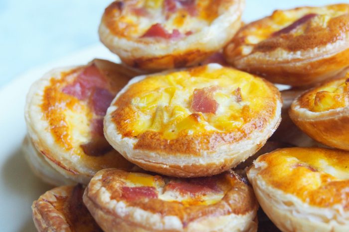 Mini Ham and Corn Quiches