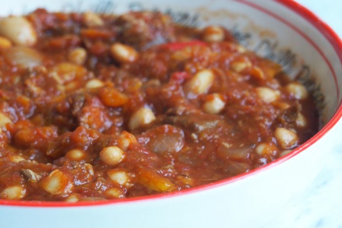 Slow Cooker Beef and Bean Stew