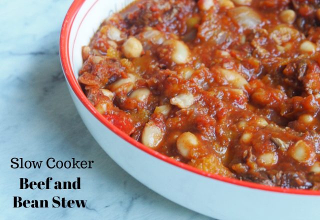 Slow Cooker Beef and Bean Stew