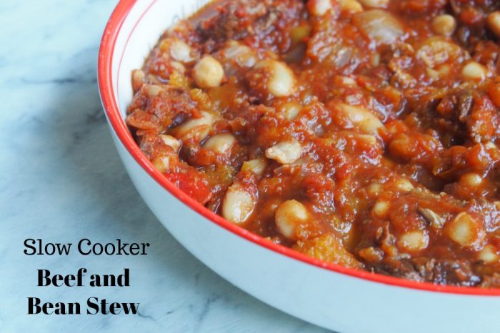 Slow Cooker Beef and Bean Stew