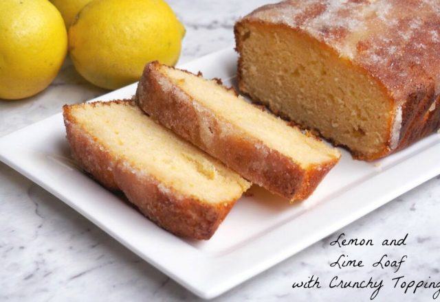 Lemon and Lime Loaf with Crunchy Topping