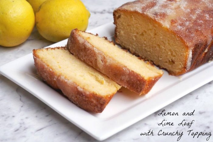 Lemon and Lime Loaf with Crunchy Topping