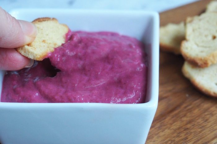 quick beetroot dip 2