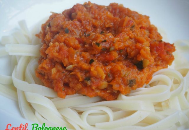 Meatless Monday – Lentil Bolognese