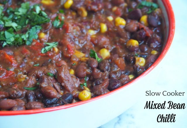 Meatless Monday – Slow Cooker Mixed Bean Chilli