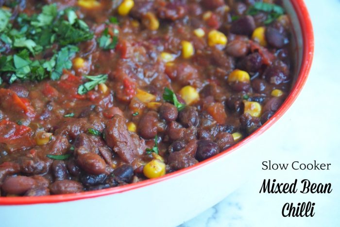 Slow Cooker Mixed Bean Chilli