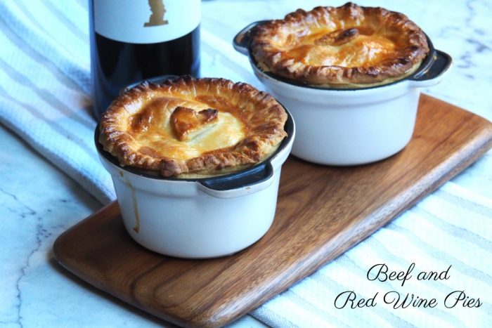 Beef and red wine pies 1