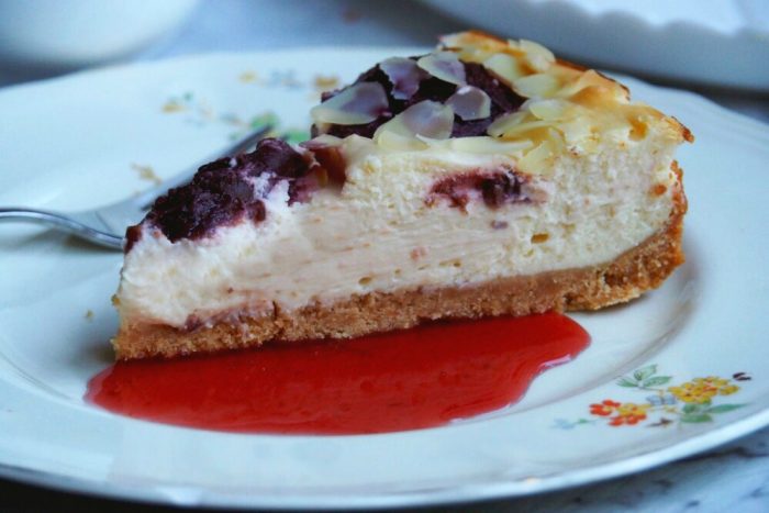 Plum and orange cheesecake 4