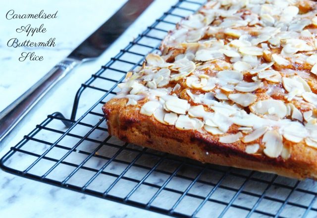 Caramelised Apple Buttermilk Slice