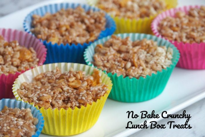 No Bake Crunchy Lunch Box Treats