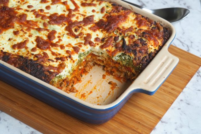 Turkey pesto and ricotta lasagne 3