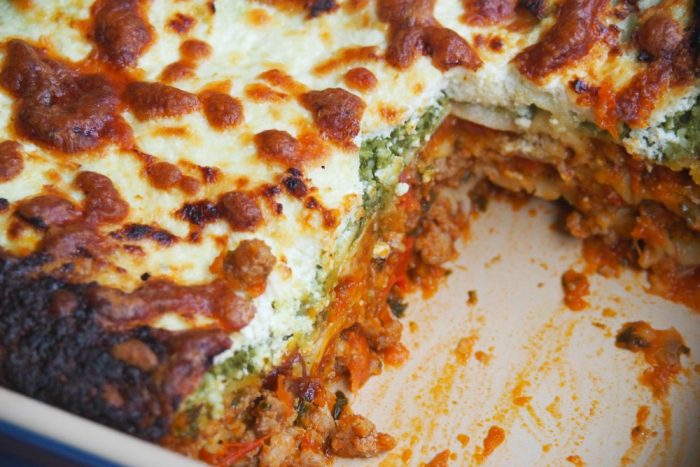 Turkey pesto and ricotta lasagne 4