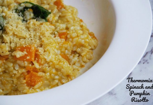 Thermomix Spinach and Pumpkin Risotto