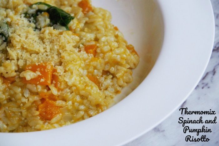 Thermomix Pumpkin and Spinach Risotto