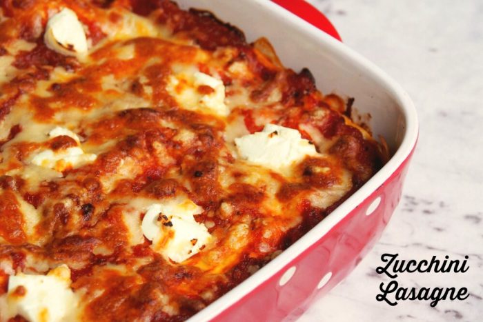 Meatless Monday - Zucchini Lasagne