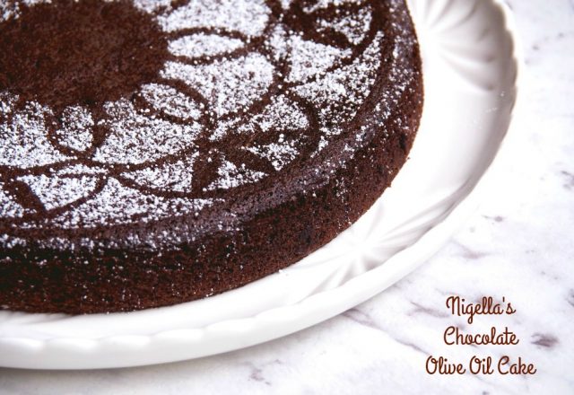 Nigella’s Chocolate Olive Oil Cake