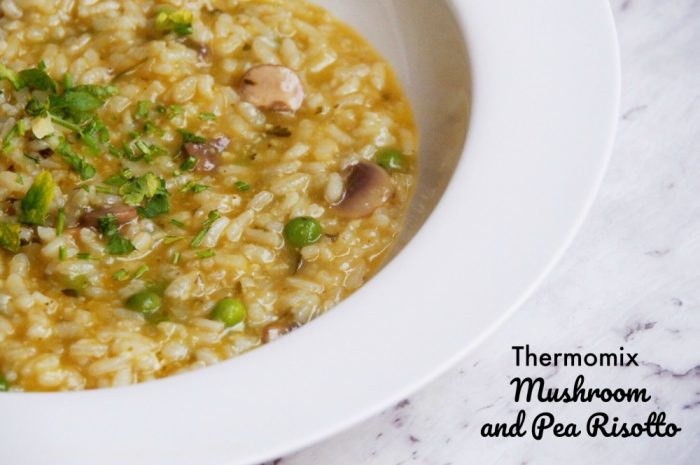 Thermomix Mushroom and Pea Risotto