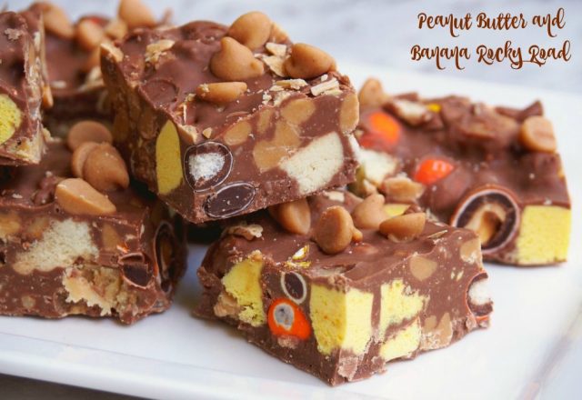 Peanut Butter Banana Rocky Road