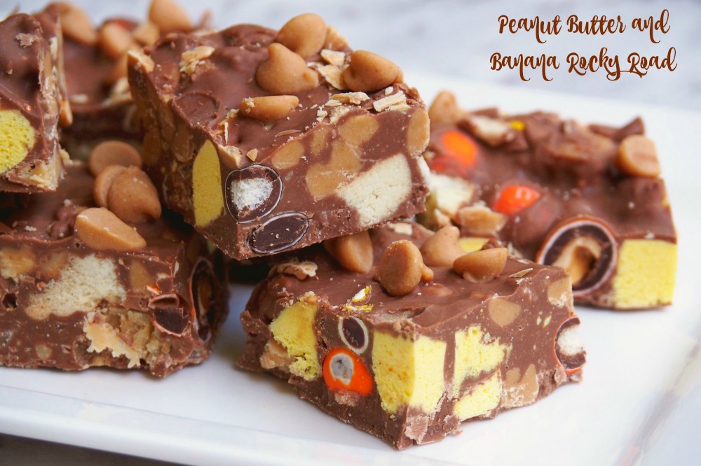 Peanut Butter and Banana Rocky Road