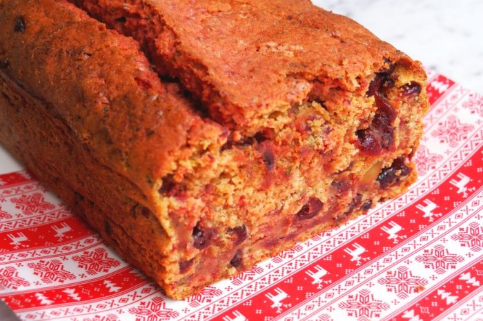 Beetroot, Cranberry and Zucchini Loaf 3