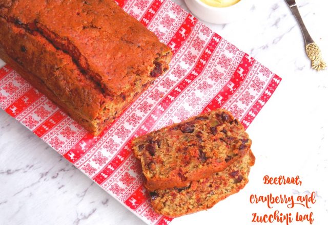 Beetroot, Cranberry and Zucchini Loaf