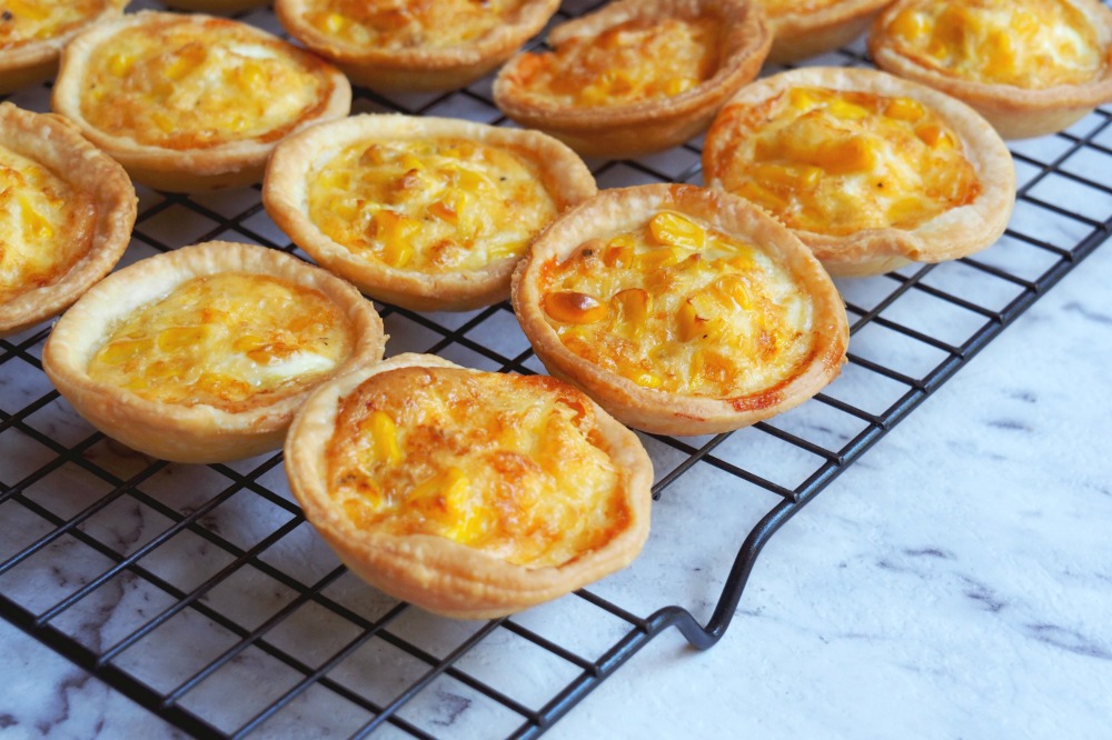 Mini Cheese and Corn Quiches 5