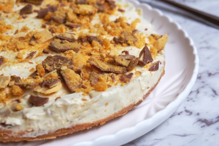 No Bake Crunchie Cheesecake 3