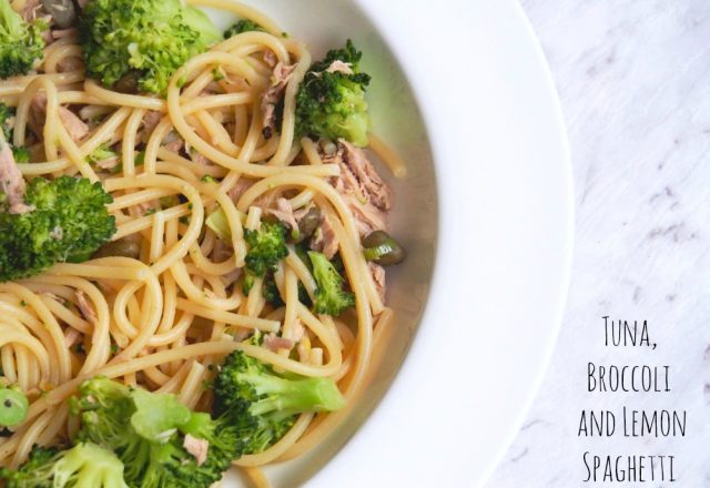 Tuna, Broccoli and Lemon Spaghetti