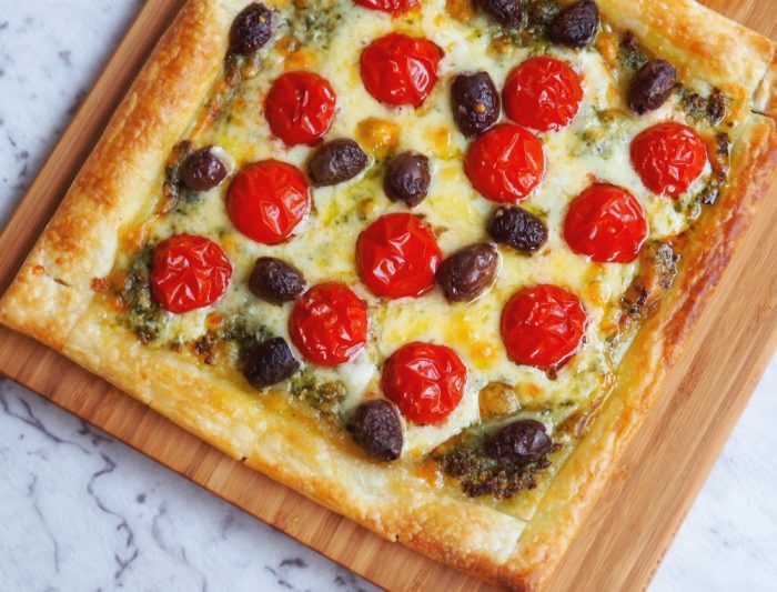 Easy Cheese and Pesto Tart 4