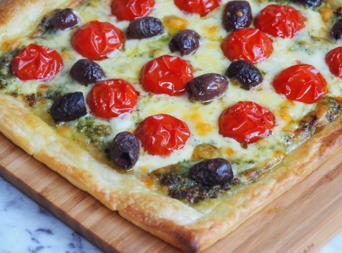 Easy Cheese and Pesto Tart 2