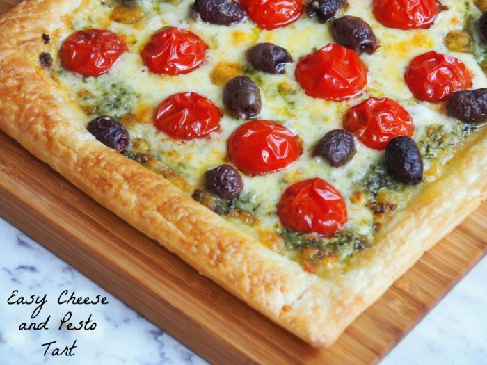 Easy Cheese and Pesto Tart 3